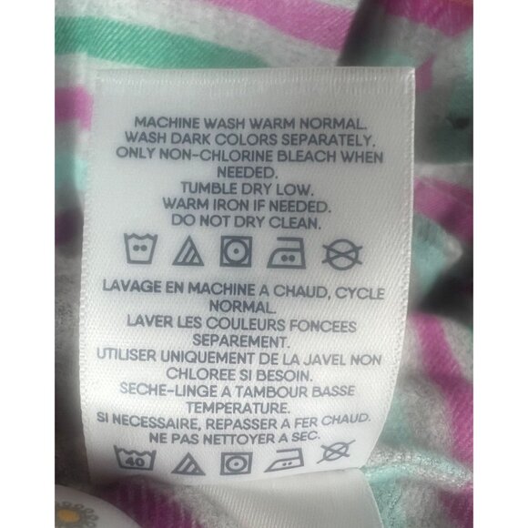 Lands End Womens Flannel A-Line Long Sleeve Tunic Multicolored Long Sleeve M - Picture 10 of 16